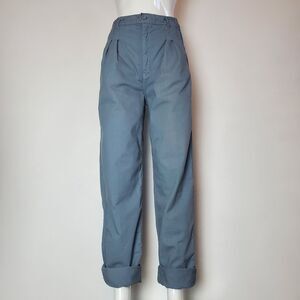 Vintage 80s Prime Cut Slate Blue Trousers